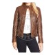 Women Custom Design Zipper Casual Fashion Leather Jacket